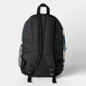 Große Welle Japanische Kunst Rucksack (Rückseite)