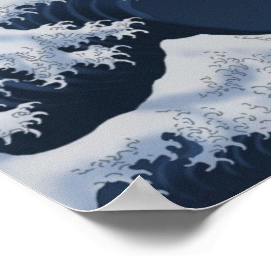 Große Welle Poster (Ecke)