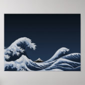 Große Welle Poster (Vorne)