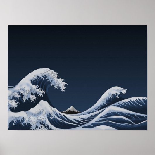 Große Welle Poster (Vorne)