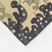 "Große Welle von Kanagawa". Hokusai, japanische We Fleecedecke (Ecke)