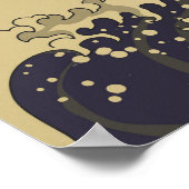 "Große Welle von Kanagawa". Hokusai, japanische We Poster (Ecke)