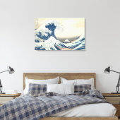 Große Welle von Kanagawa von Hokusai um 1831 Leinwanddruck (Insitu (Schlafzimmer))