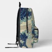 Große Welle vor der Küste Kanagawas von Hokusai Bedruckter Rucksack (Links)