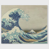 Große Welle vor der Küste Kanagawas von Hokusai Geschenkpapier (Flach)