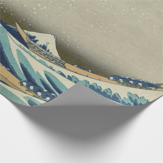 Große Welle vor der Küste Kanagawas von Hokusai Geschenkpapier (Ecke)