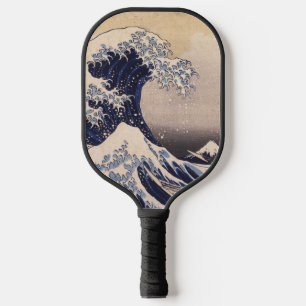 Große Welle vor der Küste Kanagawas von Hokusai Pickleball Schläger