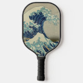 Große Welle vor der Küste Kanagawas von Hokusai Pickleball Schläger (Rückseite)