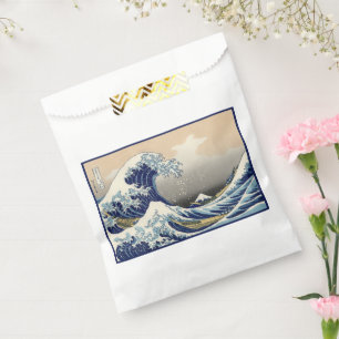 Große Welle vor Kanagawa & Berg Fuji Japanisches M Geschenktütchen