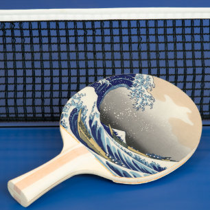 Große Welle vor Kanagawa & Berg Fuji Japanisches M Tischtennis Schläger