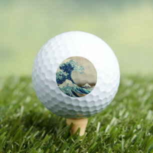Große Welle vor Kanagawa, Hokusai, Japanische Kuns Golfball