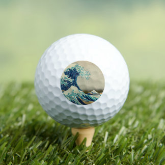 Große Welle vor Kanagawa, Hokusai, Japanische Kuns Golfball