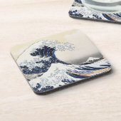 Große Welle vor Kanagawa Hokusai Untersetzer (Linke Seite)