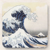 Große Welle vor Kanagawa Hokusai Untersetzer (Vorderseite)