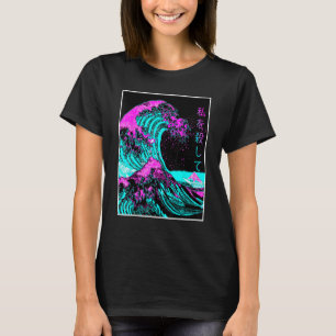 Große Welle vor Kanagawa Japanische Ästhetik Vapor T-Shirt