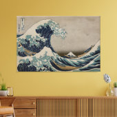 Große Welle vor Kanagawa - Kunstbild vor 1900 Leinwanddruck (Insitu (Wohnzimmer))