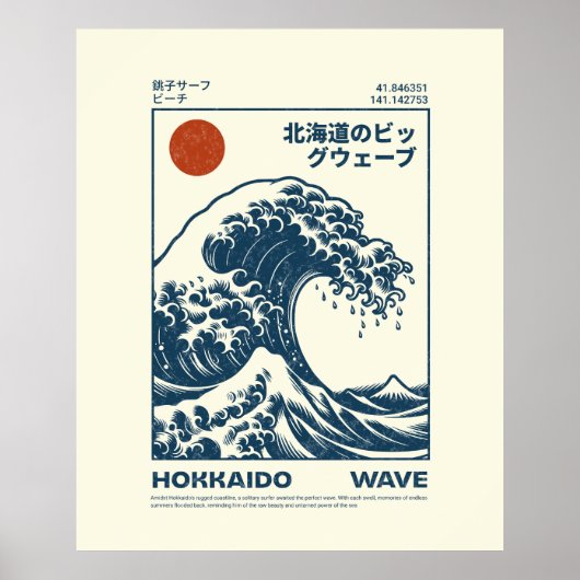 Große Welle vor Kanagawa Poster (Vorne)