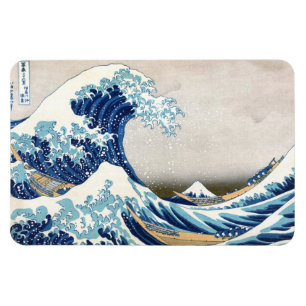 Große Welle vor Kanagawa Vintage Japanische Kunst Magnet