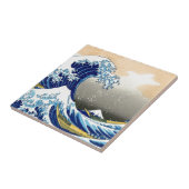 Große Welle weg von Kanagawa ~ Hokusai Fliese (Seite)