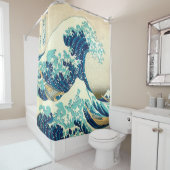 Große Welle weg von Kangawa durch Hokusai Duschvorhang (Beispiel)