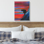 Große Wellen Leinwanddruck (Insitu (Schlafzimmer))