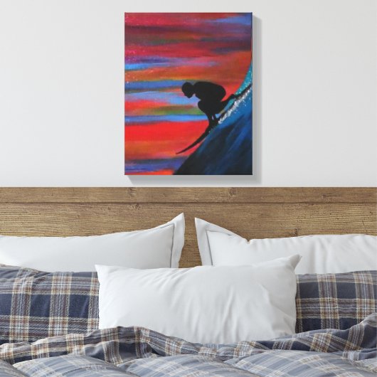 Große Wellen Leinwanddruck (Insitu (Schlafzimmer))