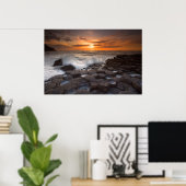 Große Wellen Poster (Heimbüro)