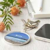 Große Wellen stürzen in Aruba Schlüsselanhänger (Seite)