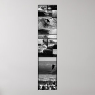 Große Wellen-surfendes Tür-Plakat Poster