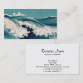 Große Wellen - Uehara Konen Visitenkarte (Vorne/Hinten)