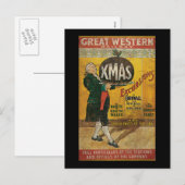 Große Western Eisenbahn - Ausflüge Feiertagspostkarte (Vorne/Hinten)