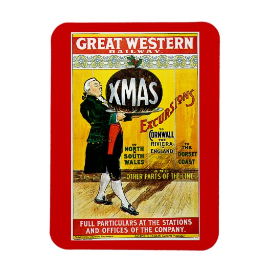 Große Western Eisenbahn - Ausflüge Magnet (Vertikal)