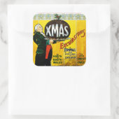 Große Western Eisenbahn - Ausflüge Quadratischer Aufkleber (Tasche)