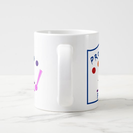 Große WH Ptown Pickleball Gigant Coffee Tasse (Rückseite)