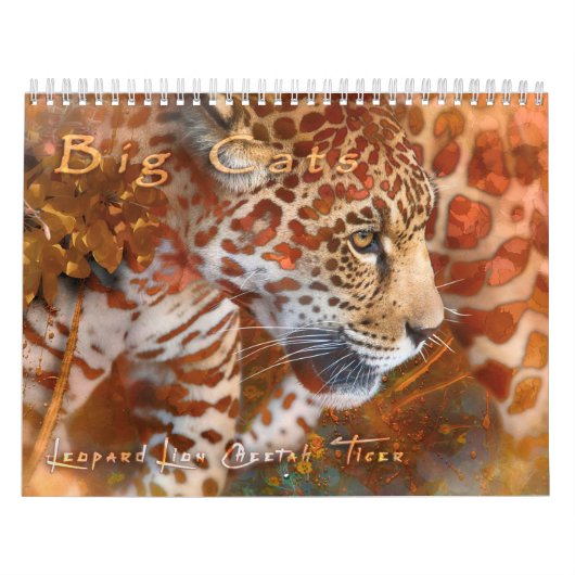 GROSSE WILDKATZEN #1 KUNSTKALENDER KALENDER (Titelbild)