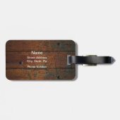 Große Winkel (Hockey) Gepäckanhänger (Rückseite horizontal)