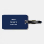 Große Winkel (Hockey) Gepäckmarke Gepäckanhänger (Rückseite horizontal)