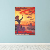 Große Woche der Luftfahrt - Poster der Frau Leinwanddruck (Insitu (Holzboden))