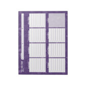 Große wöchentliche Aufgabenliste - Leaf-Design Notizblock (Rotiert)