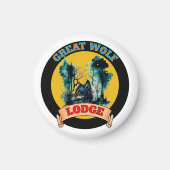 GROSSE WOLFLODGE MAGNET (Vorne)