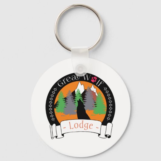 GROSSE WOLFLODGE SCHLÜSSELANHÄNGER (Vorderseite)