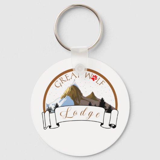 GROSSE WOLFLODGE SCHLÜSSELANHÄNGER (Vorderseite)