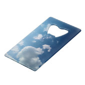 große Wolke Geldbeutel Flaschenöffner (Vorderseite Schrägansicht)