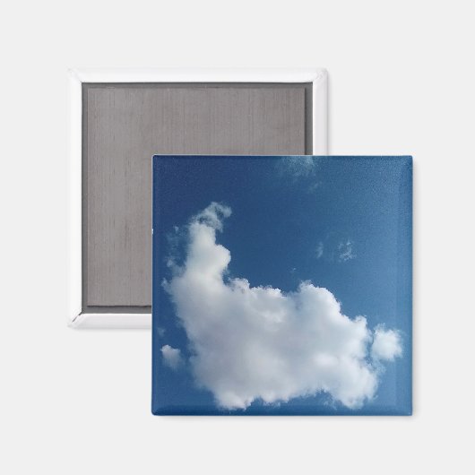 Große Wolke Magnet (Vorderseite/Rückseite)