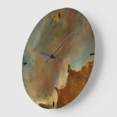 Große Wolken des Corina Nebelflecks Wanduhr (Winkel)