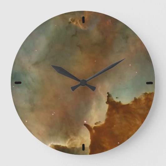 Große Wolken des Corina Nebelflecks Wanduhr (Vorderseite)