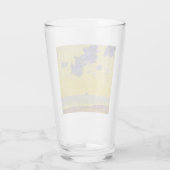 Große Wolken (Gelber Himmel) (Elegante Landschaft) Glas (Rückseite)