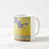 Große Wolken (Gelber Himmel) (Elegante Landschaft) Kaffeetasse (VorderseiteRechts)
