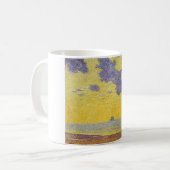Große Wolken (Gelber Himmel) (Elegante Landschaft) Kaffeetasse (Vorderseite Links)