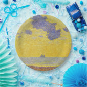 Große Wolken (Gelber Himmel) (Elegante Landschaft) Pappteller (Party)